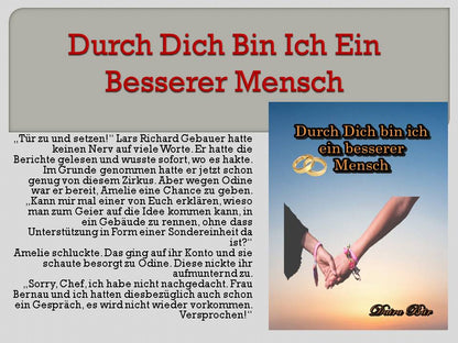 Durch Dich bin ich ein besserer Mensch Taschenbuch (Odine und Amelie - Liebe mal anders) Band 1 (Fehldruck)